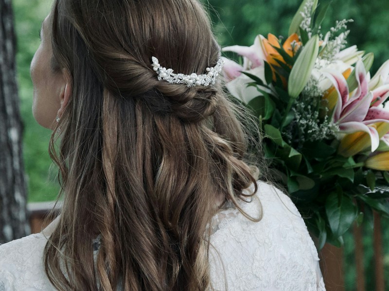 Elegant special-occasion hairstyle